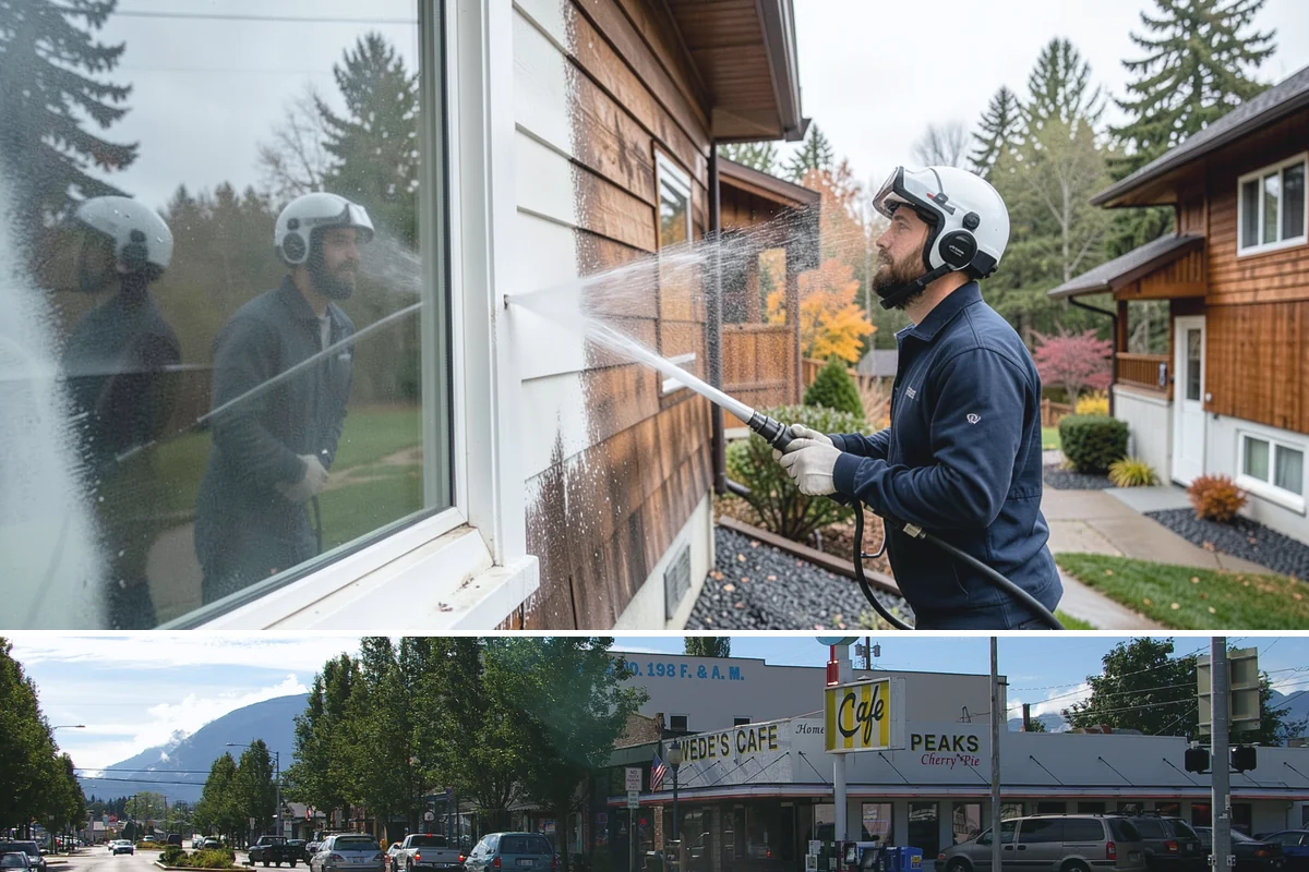 Bar & Restaurant Patio Cleaning in North Bend, King County, WA - A thorough spring cleaning readies patios for peak outdoor dining, with regular touch-ups through the summer season.