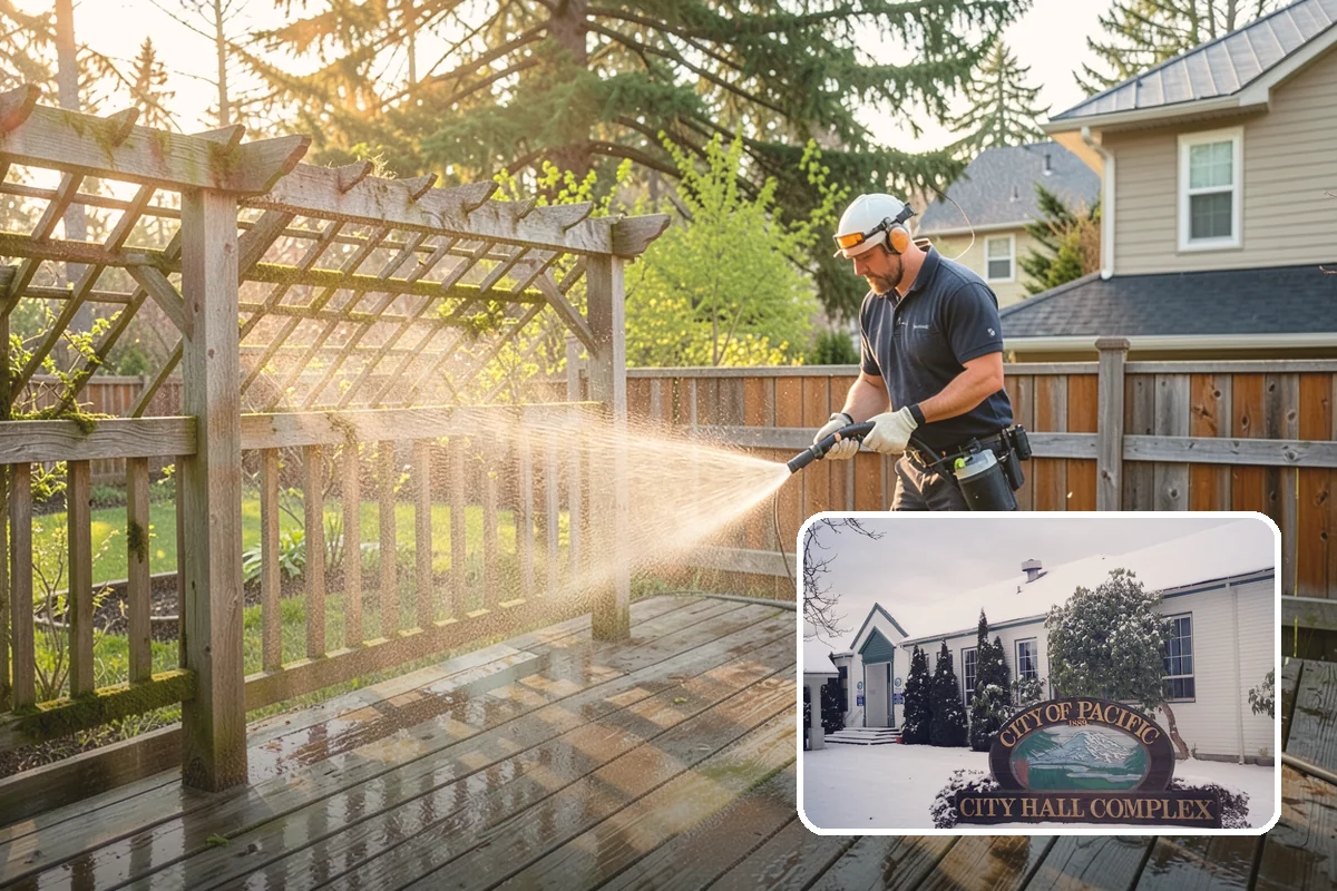 Bar & Restaurant Patio Cleaning in Pacific, King County, WA - Breaks down grease and sugar ground into patio surfaces