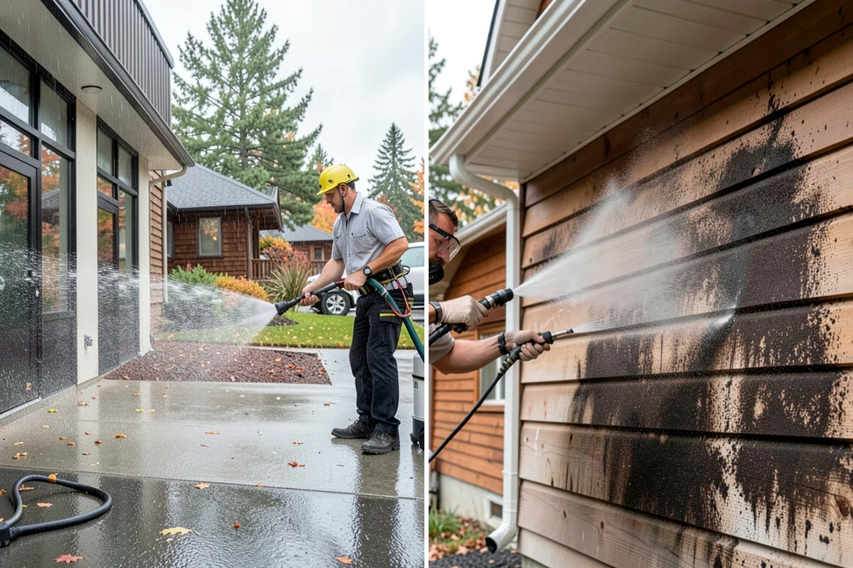 Bar & Restaurant Patio Cleaning in Puyallup, Pierce County, WA - Pre-treat greasy zones and around table and bar areas