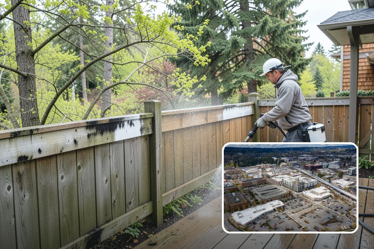 Bar & Restaurant Patio Cleaning in Redmond, King County, WA - Breaks down grease and sugar ground into patio surfaces