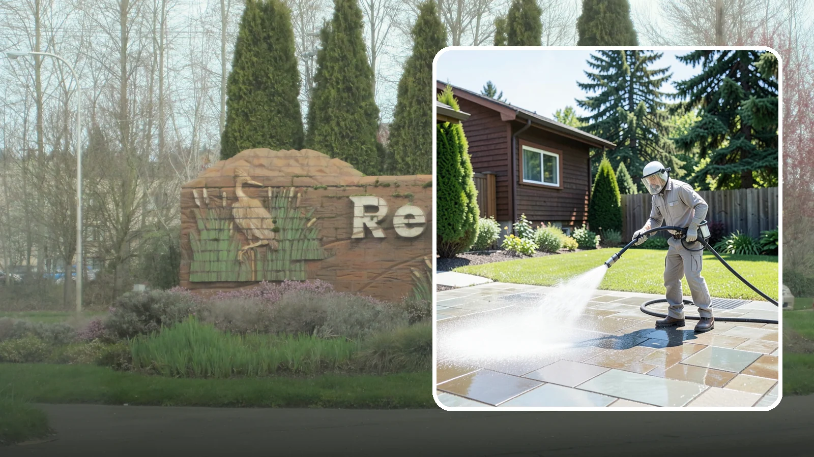 Bar & Restaurant Patio Cleaning in Renton, King County, WA - Deep patio cleaning for bars and restaurants that removes grease, food spills, gum, and algae from the outdoor dining areas...