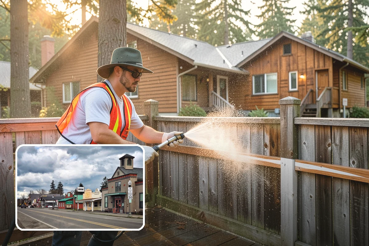 Bar & Restaurant Patio Cleaning in Roy, Pierce County, WA - Breaks down grease and sugar ground into patio surfaces