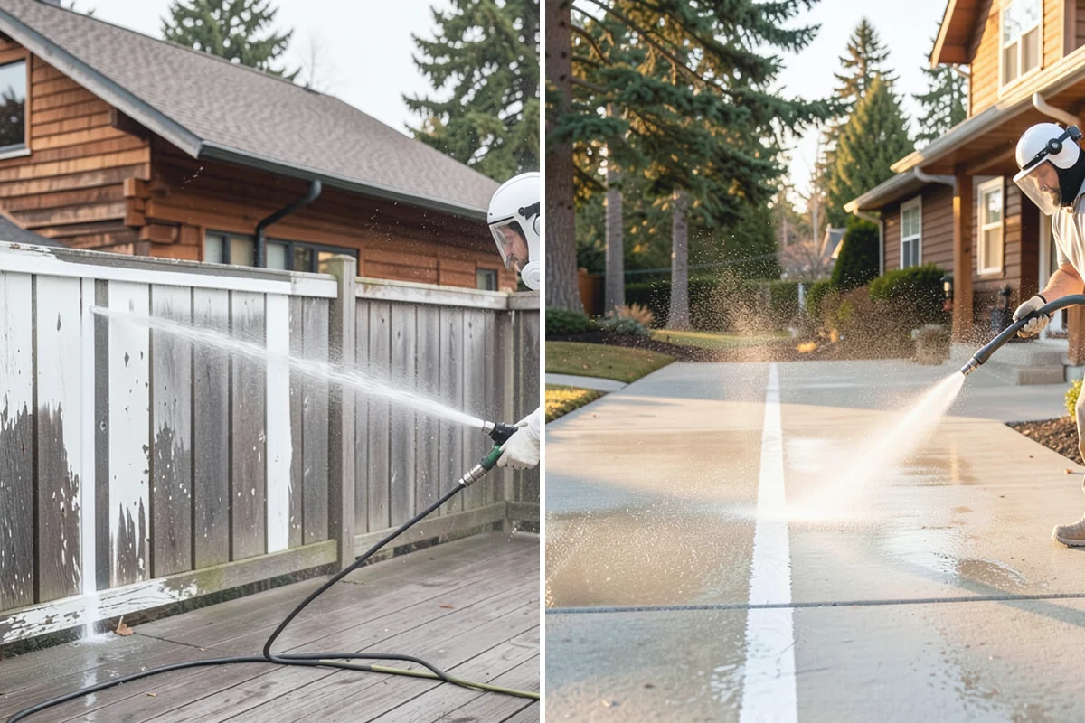 Bar & Restaurant Patio Cleaning in Roy, Pierce County, WA - Pre-treat greasy zones and around table and bar areas