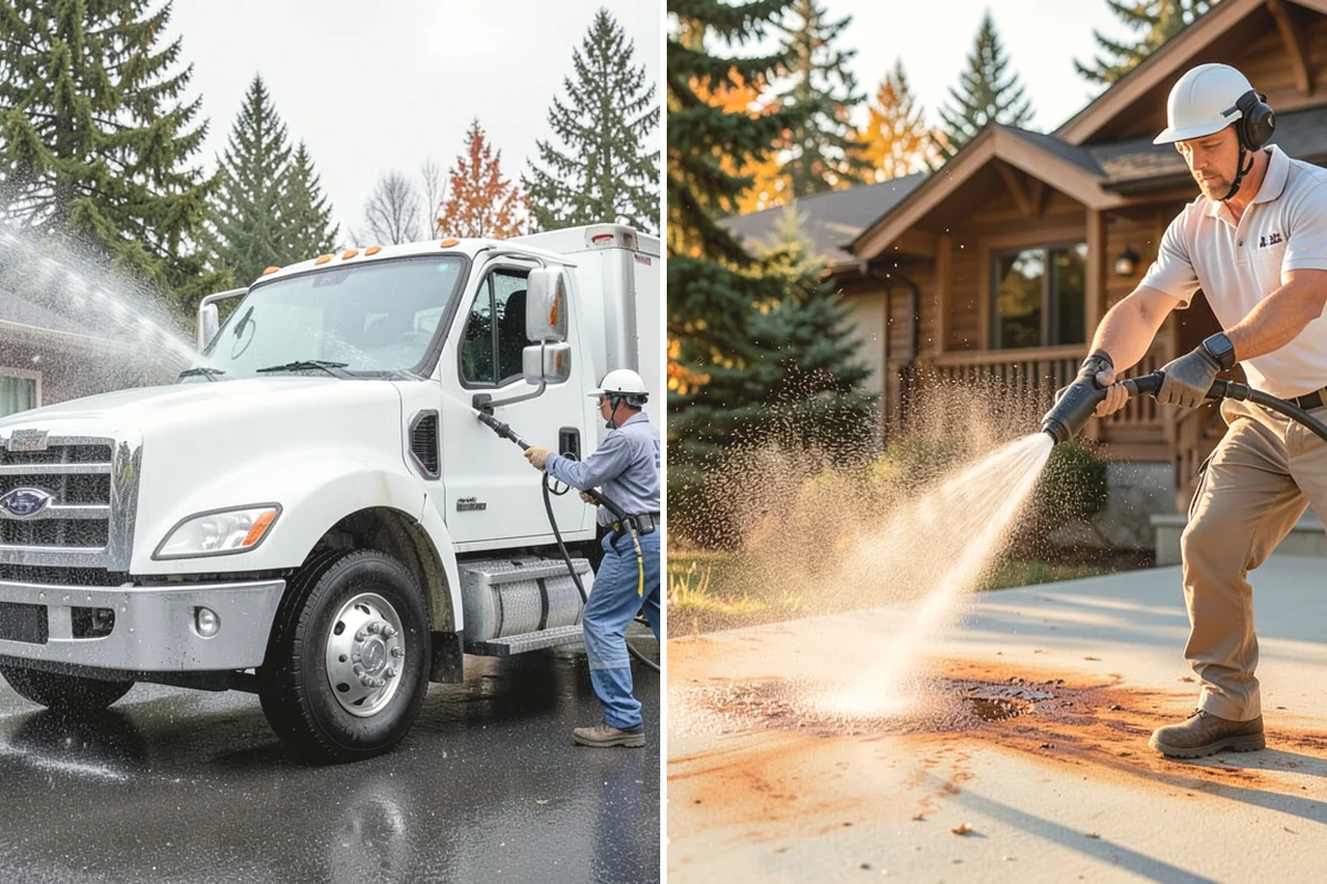 Bar & Restaurant Patio Cleaning in Ruston, Pierce County, WA - Pre-treat greasy zones and around table and bar areas