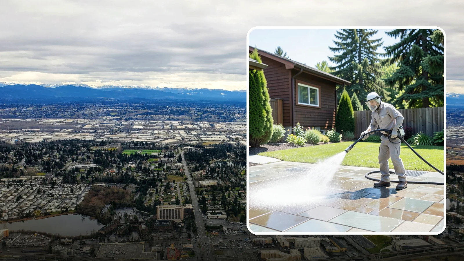 Bar & Restaurant Patio Cleaning in SeaTac, King County, WA - Deep patio cleaning for bars and restaurants that removes grease, food spills, gum, and algae from the outdoor dining areas...