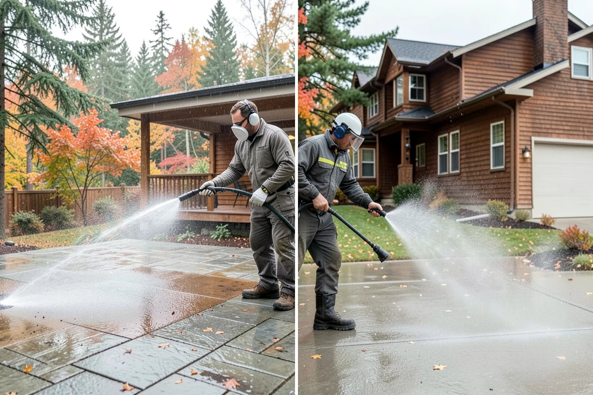 Bar & Restaurant Patio Cleaning in Sedro-Woolley, Skagit County, WA - Pre-treat greasy zones and around table and bar areas