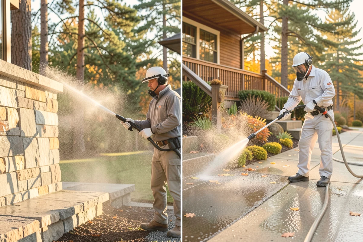Bar & Restaurant Patio Cleaning in Snohomish, Snohomish County, WA - Pre-treat greasy zones and around table and bar areas