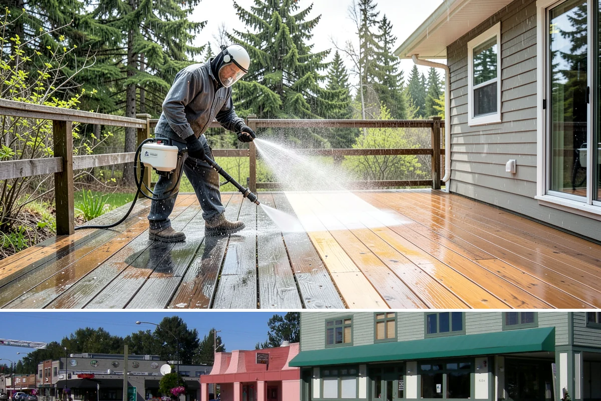 Bar & Restaurant Patio Cleaning in Snoqualmie, King County, WA - A thorough spring cleaning readies patios for peak outdoor dining, with regular touch-ups through the summer season.