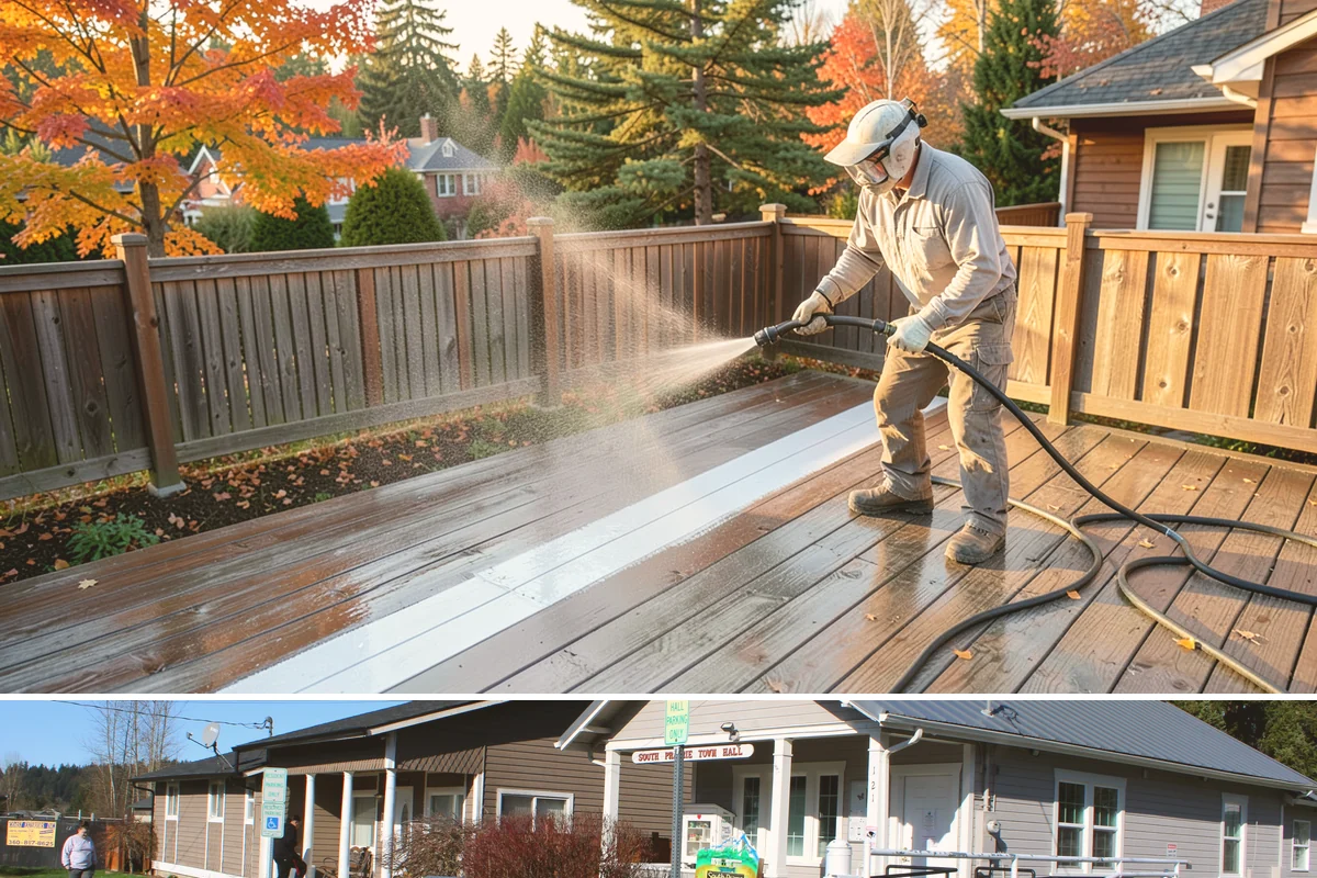 Bar & Restaurant Patio Cleaning in South Prairie, Pierce County, WA - A thorough spring cleaning readies patios for peak outdoor dining, with regular touch-ups through the summer season.