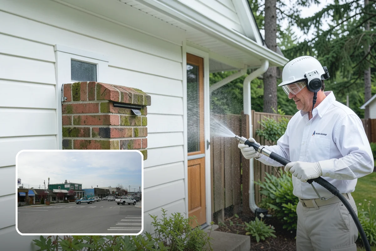 Bar & Restaurant Patio Cleaning in Stanwood, Snohomish County, WA - Breaks down grease and sugar ground into patio surfaces