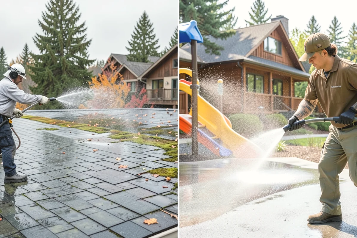 Bar & Restaurant Patio Cleaning in Tacoma, Pierce County, WA - Pre-treat greasy zones and around table and bar areas