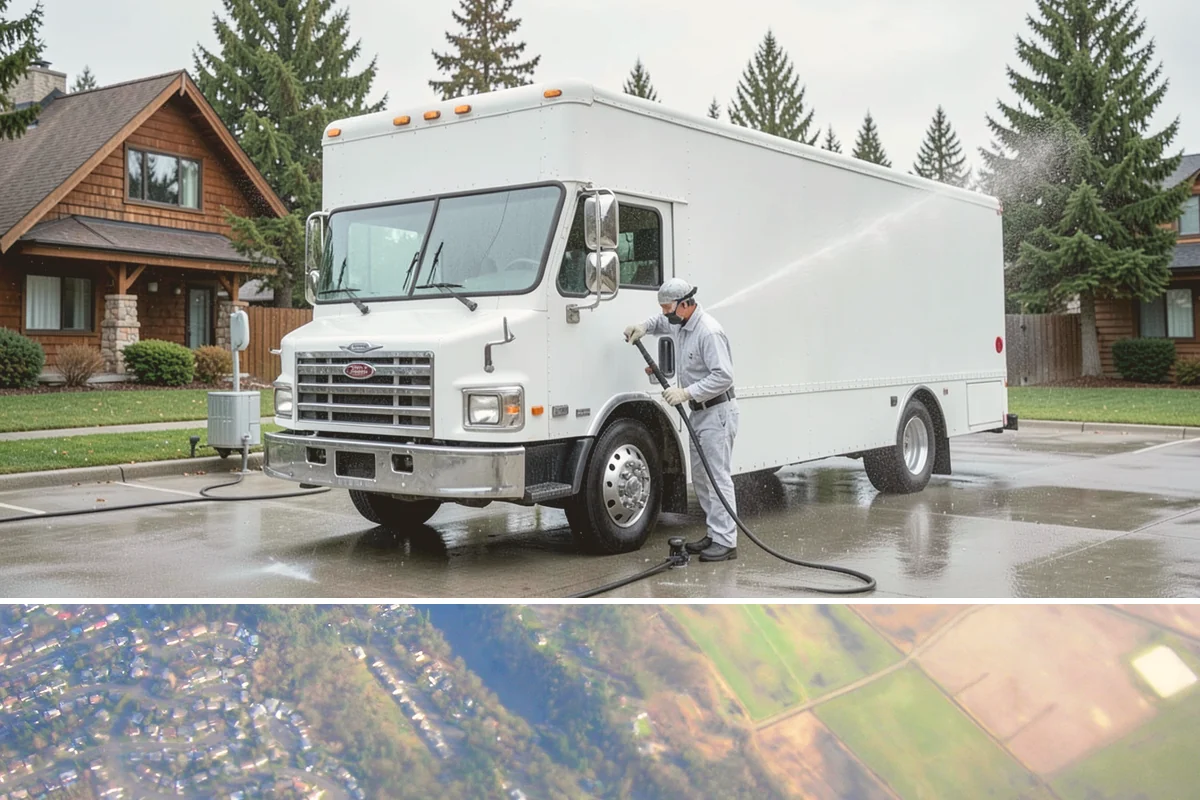 Basement Floor Cleaning in Algona, King County, WA - Cleaning during the drier summer months lets the space ventilate and dry faster, which is important for below-grade concrete...