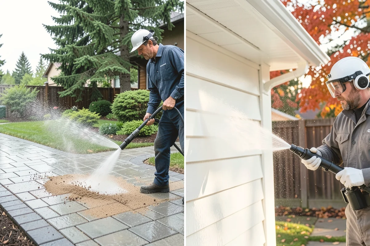 Basement Floor Cleaning in Anacortes, Skagit County, WA - Assess drainage and remove stored items from the work zone