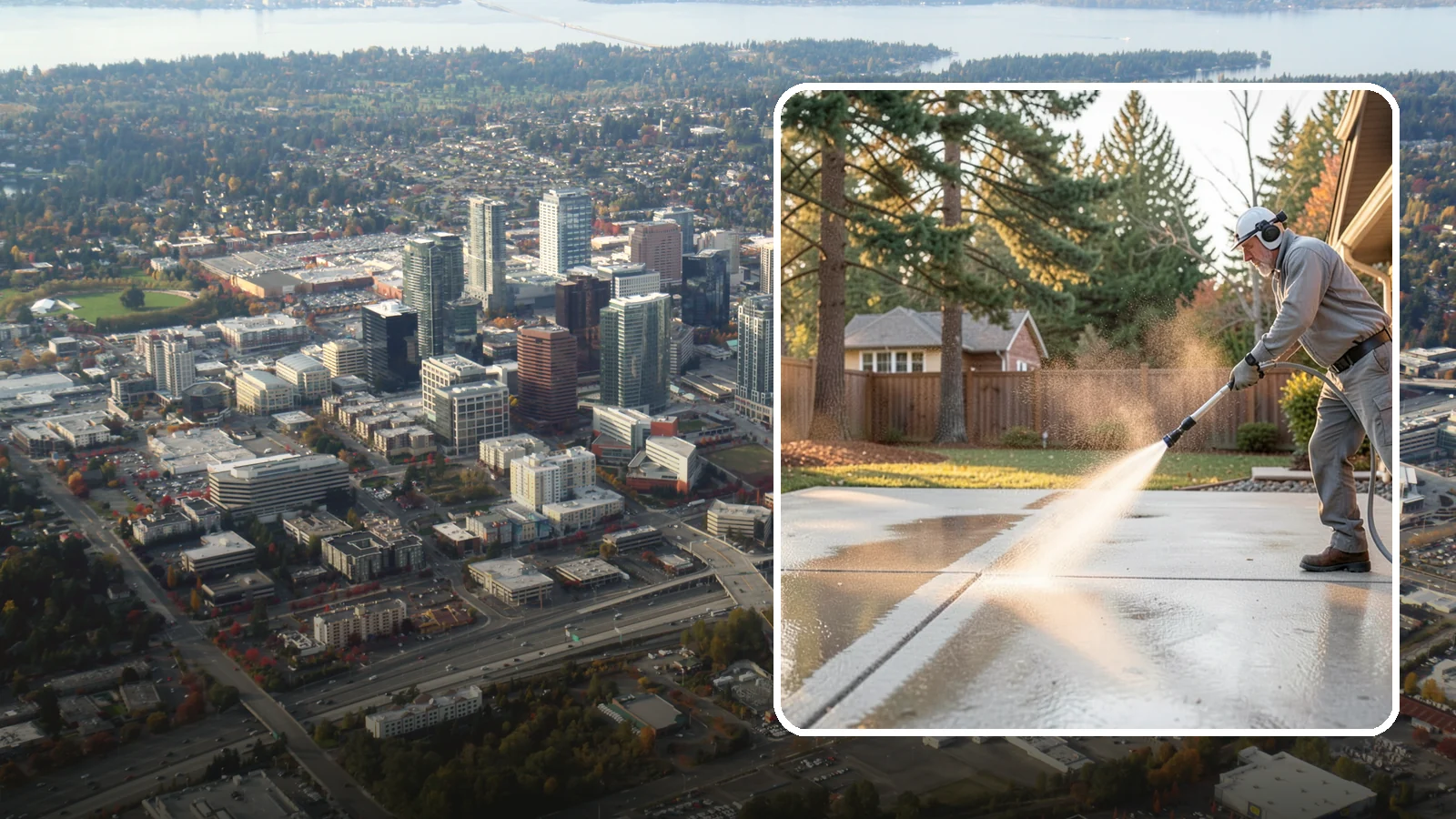 Basement Floor Cleaning in Bellevue, King County, WA - Clean and deodorize damp basement concrete to control the musty buildup common in Washington's wet climate.