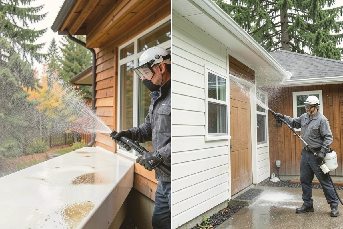 Basement Floor Cleaning in Bothell, King County, WA - Assess drainage and remove stored items from the work zone