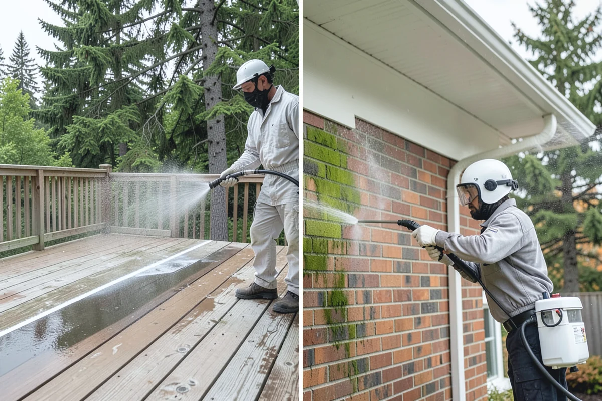 Basement Floor Cleaning in Buckley, Pierce County, WA - Assess drainage and remove stored items from the work zone