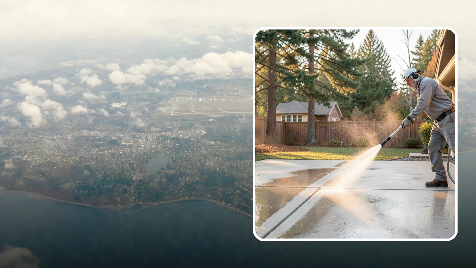 Basement Floor Cleaning in Burien, King County, WA - Clean and deodorize damp basement concrete to control the musty buildup common in Washington's wet climate.