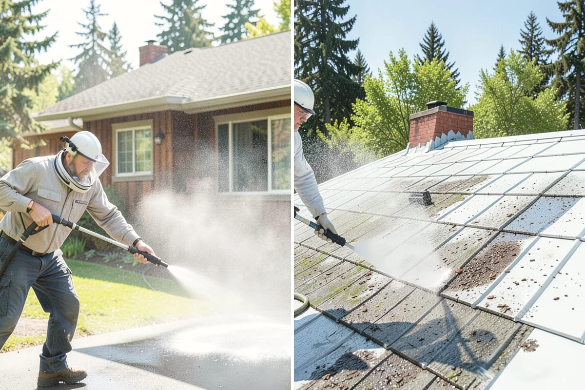 Basement Floor Cleaning in Burien, King County, WA - Assess drainage and remove stored items from the work zone