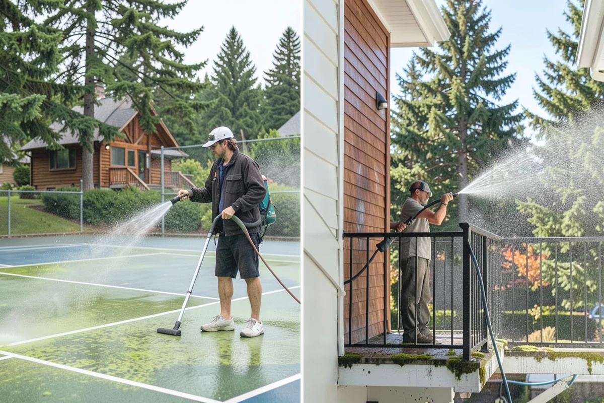 Basement Floor Cleaning in Coupeville, Island County, WA - Assess drainage and remove stored items from the work zone