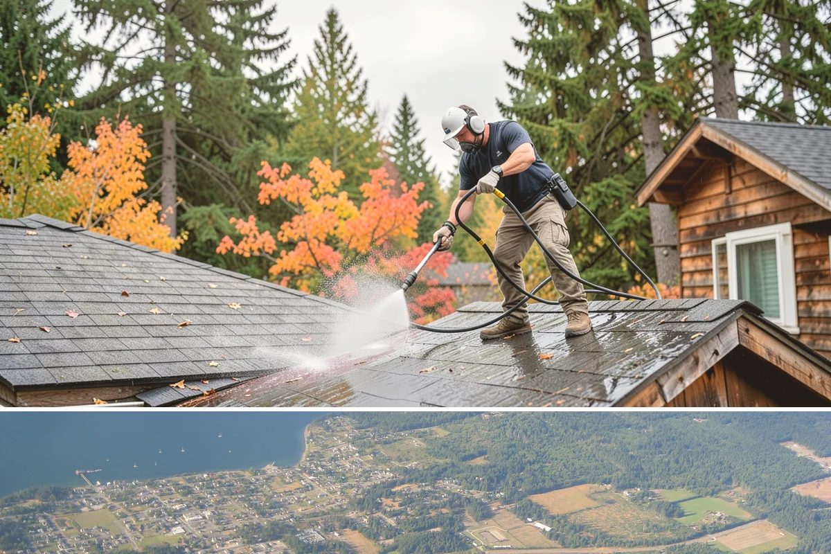 Basement Floor Cleaning in Coupeville, Island County, WA - Cleaning during the drier summer months lets the space ventilate and dry faster, which is important for below-grade concrete...