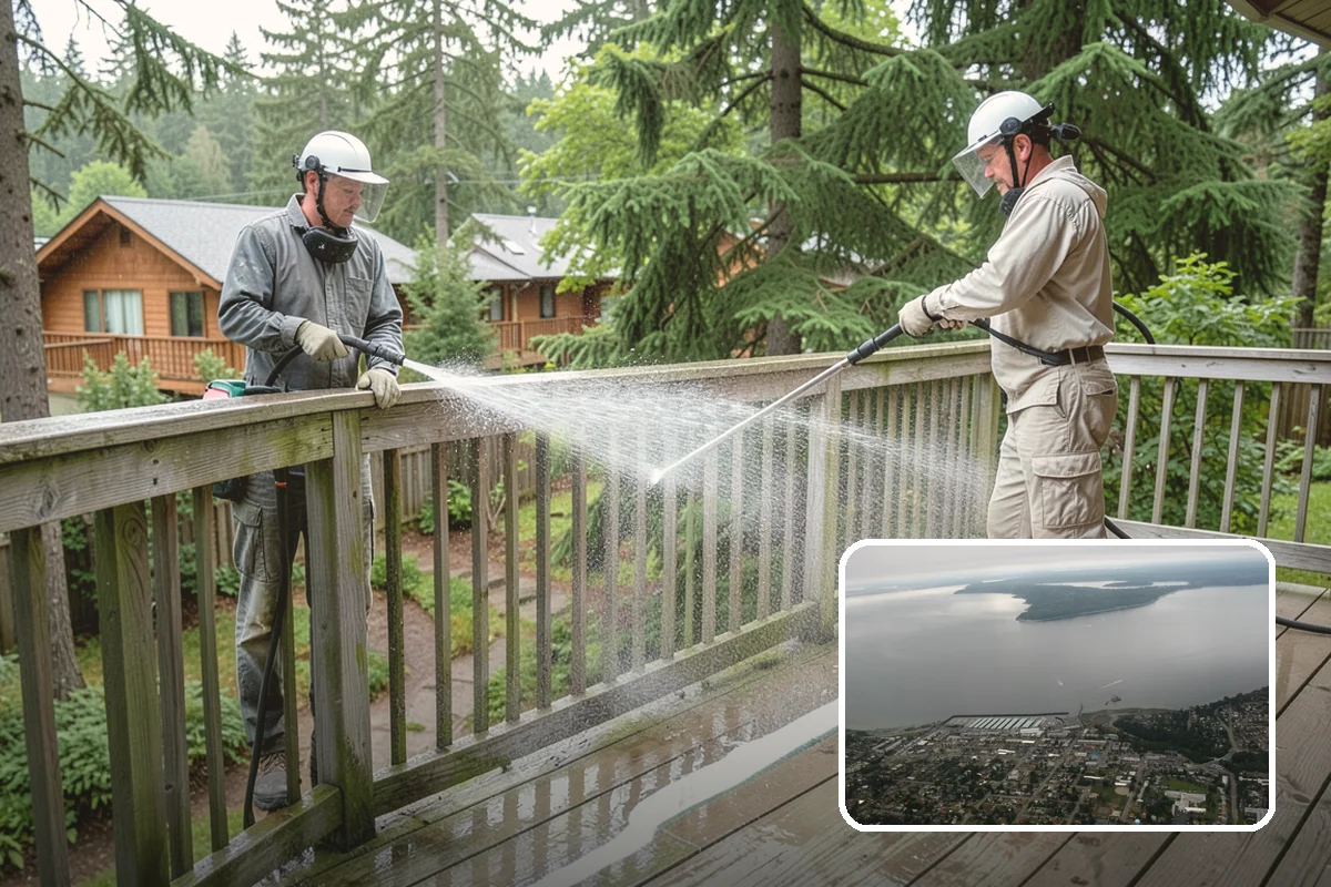 Basement Floor Cleaning in Des Moines, King County, WA - Attacks the mildew and musty smell driven by below-grade damp