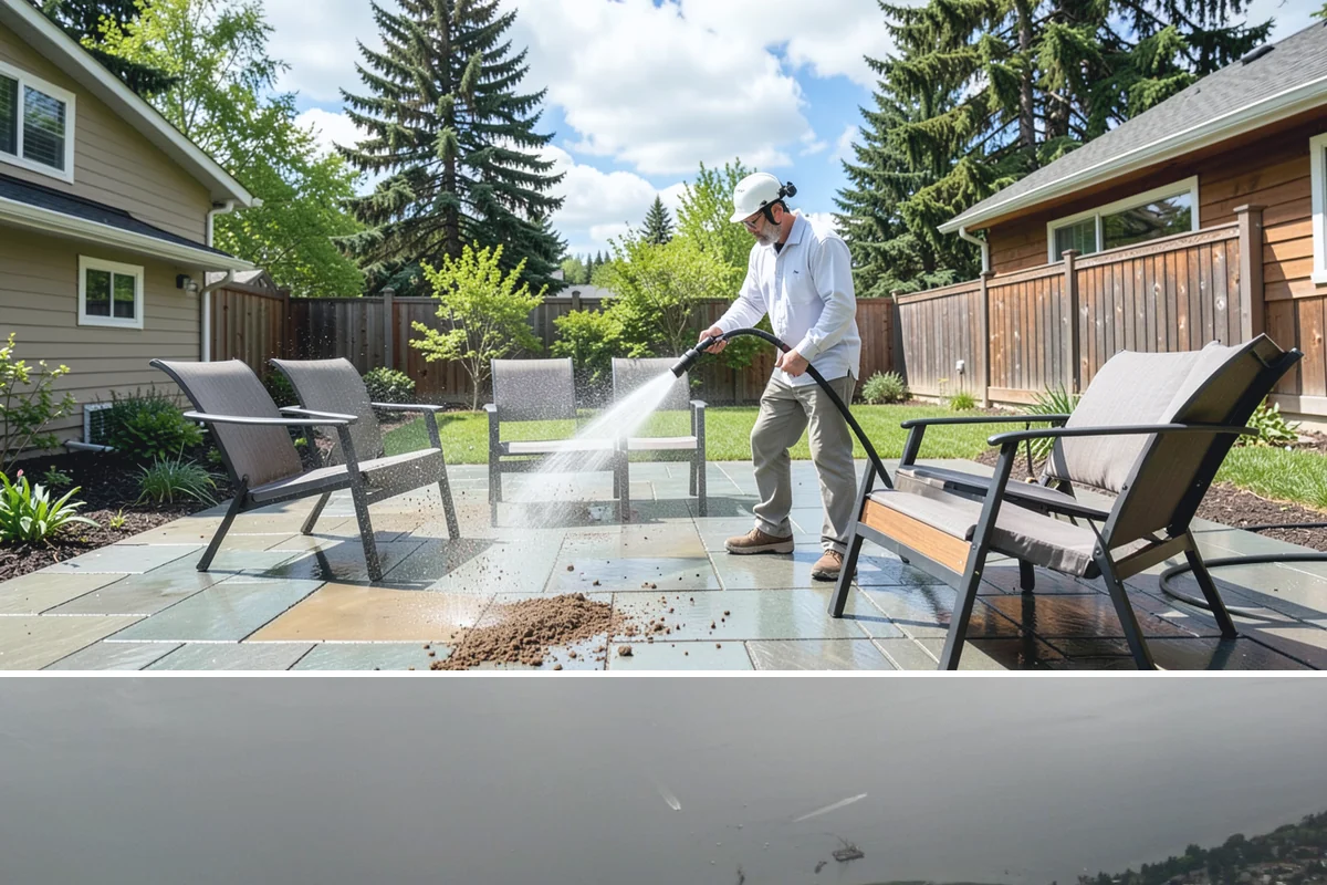 Basement Floor Cleaning in Des Moines, King County, WA - Cleaning during the drier summer months lets the space ventilate and dry faster, which is important for below-grade concrete...