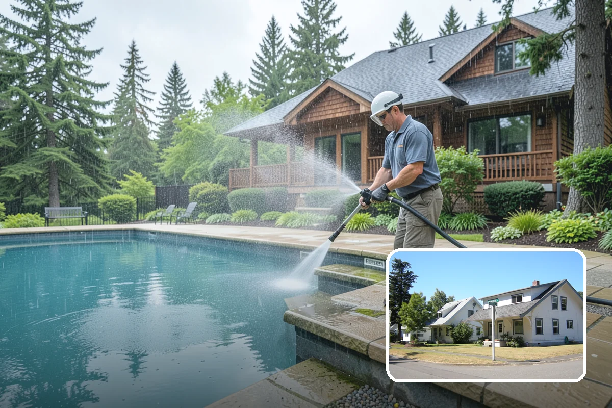 Basement Floor Cleaning in DuPont, Pierce County, WA - Attacks the mildew and musty smell driven by below-grade damp