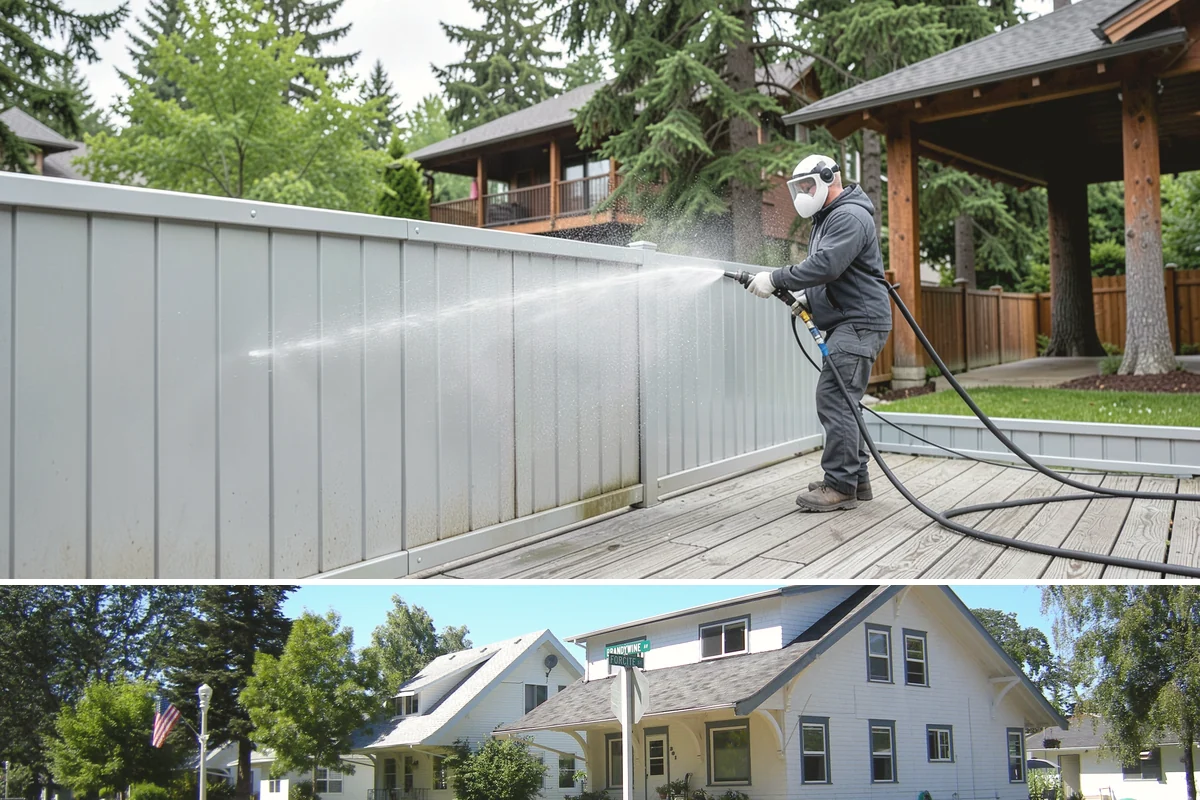 Basement Floor Cleaning in DuPont, Pierce County, WA - Cleaning during the drier summer months lets the space ventilate and dry faster, which is important for below-grade concrete...