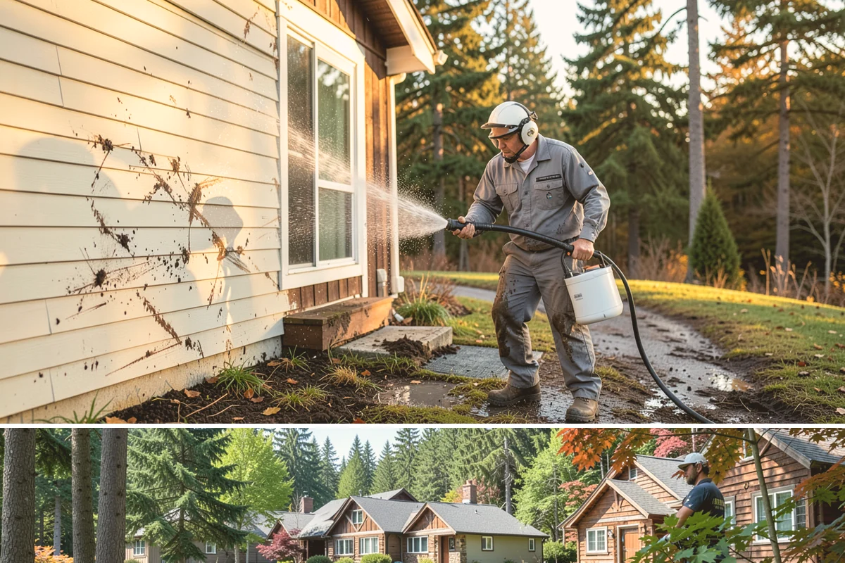 Basement Floor Cleaning in Edgewood, Pierce County, WA - Cleaning during the drier summer months lets the space ventilate and dry faster, which is important for below-grade concrete...