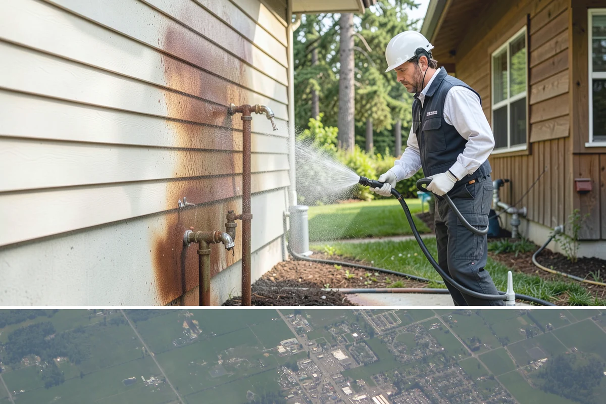 Basement Floor Cleaning in Enumclaw, King County, WA - Cleaning during the drier summer months lets the space ventilate and dry faster, which is important for below-grade concrete...