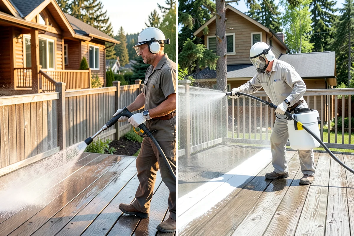 Basement Floor Cleaning in Federal Way, King County, WA - Assess drainage and remove stored items from the work zone
