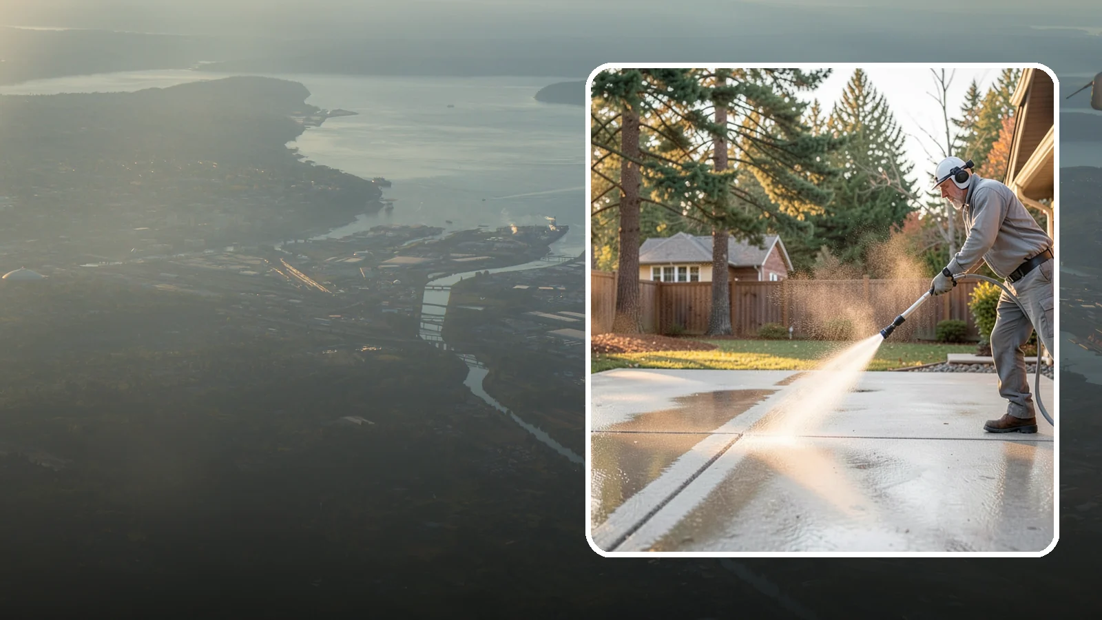 Basement Floor Cleaning in Fife, Pierce County, WA - Clean and deodorize damp basement concrete to control the musty buildup common in Washington's wet climate.