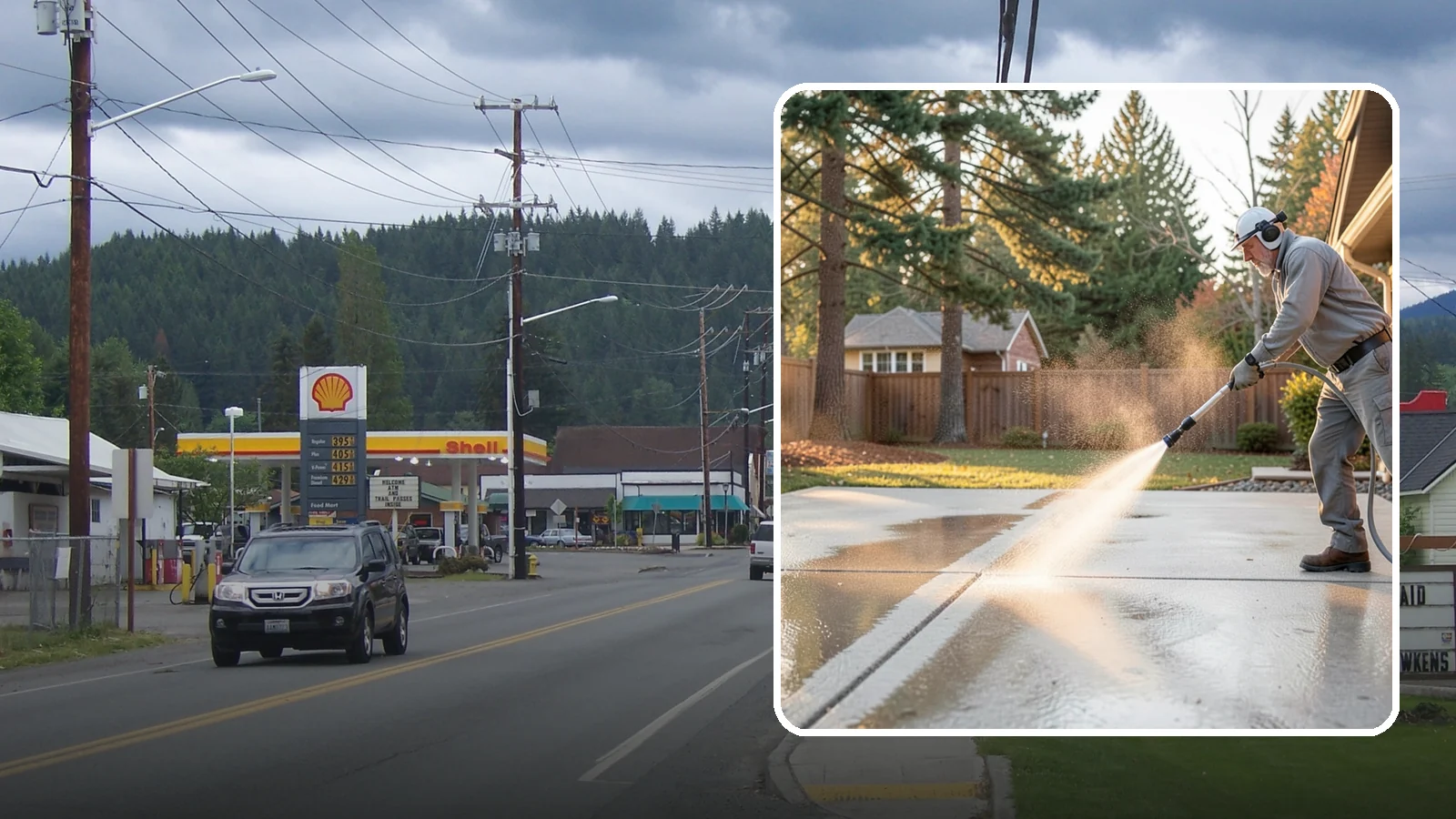 Basement Floor Cleaning in Granite Falls, Snohomish County, WA - Clean and deodorize damp basement concrete to control the musty buildup common in Washington's wet climate.