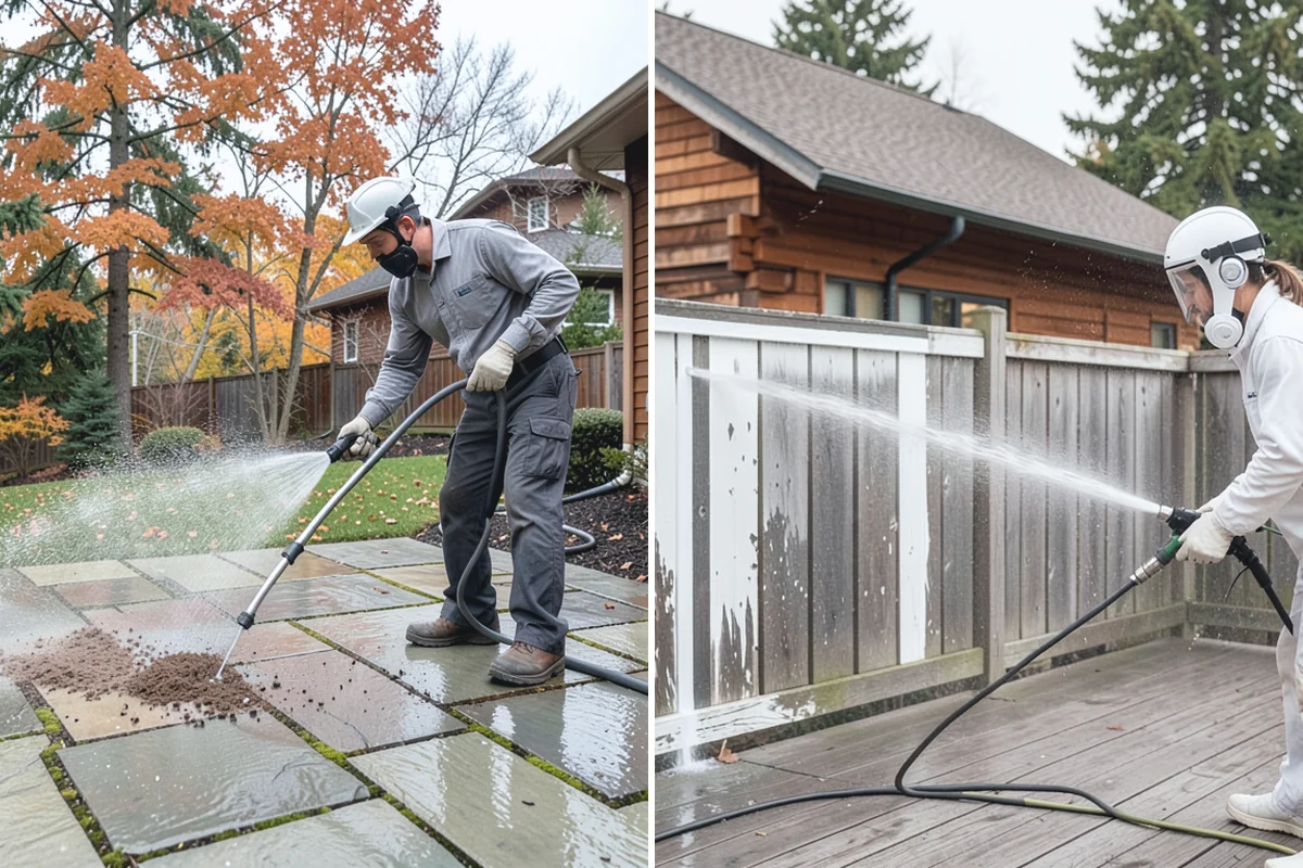 Basement Floor Cleaning in Granite Falls, Snohomish County, WA - Assess drainage and remove stored items from the work zone