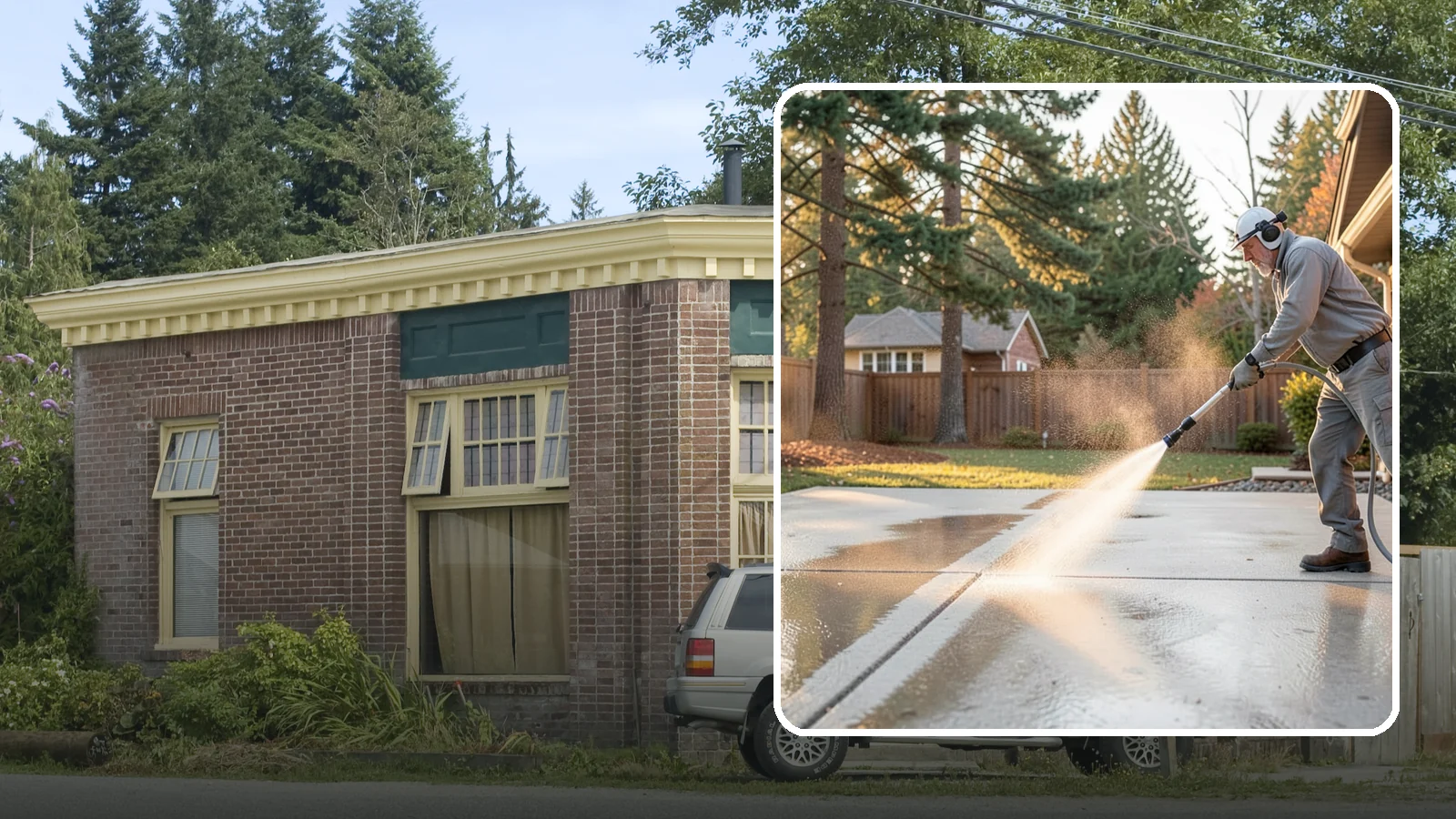 Basement Floor Cleaning in Hamilton, Skagit County, WA - Clean and deodorize damp basement concrete to control the musty buildup common in Washington's wet climate.