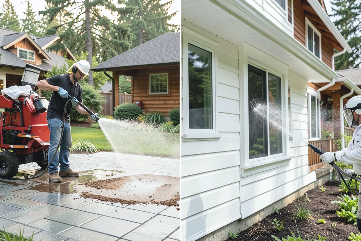 Basement Floor Cleaning in Hamilton, Skagit County, WA - Assess drainage and remove stored items from the work zone