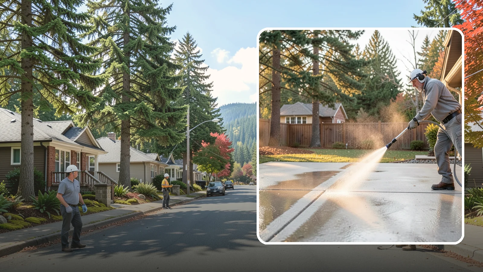 Basement Floor Cleaning in Hunts Point, King County, WA - Clean and deodorize damp basement concrete to control the musty buildup common in Washington's wet climate.