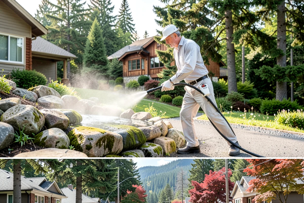 Basement Floor Cleaning in Hunts Point, King County, WA - Cleaning during the drier summer months lets the space ventilate and dry faster, which is important for below-grade concrete...