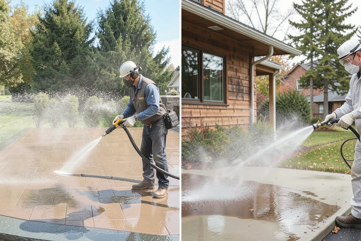 Basement Floor Cleaning in Issaquah, King County, WA - Assess drainage and remove stored items from the work zone