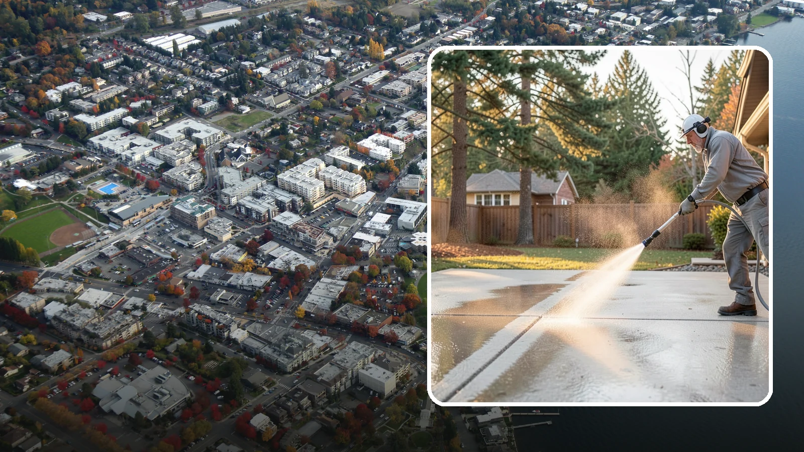 Basement Floor Cleaning in Kirkland, King County, WA - Clean and deodorize damp basement concrete to control the musty buildup common in Washington's wet climate.