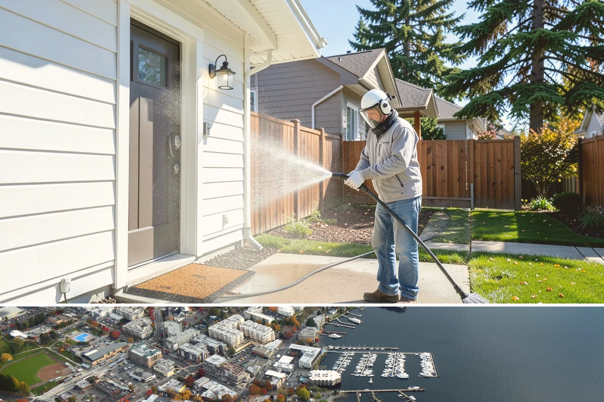 Basement Floor Cleaning in Kirkland, King County, WA - Cleaning during the drier summer months lets the space ventilate and dry faster, which is important for below-grade concrete...