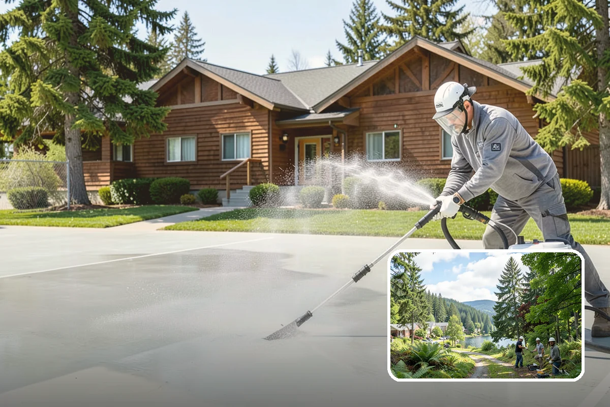 Basement Floor Cleaning in Lake Forest Park, King County, WA - Attacks the mildew and musty smell driven by below-grade damp