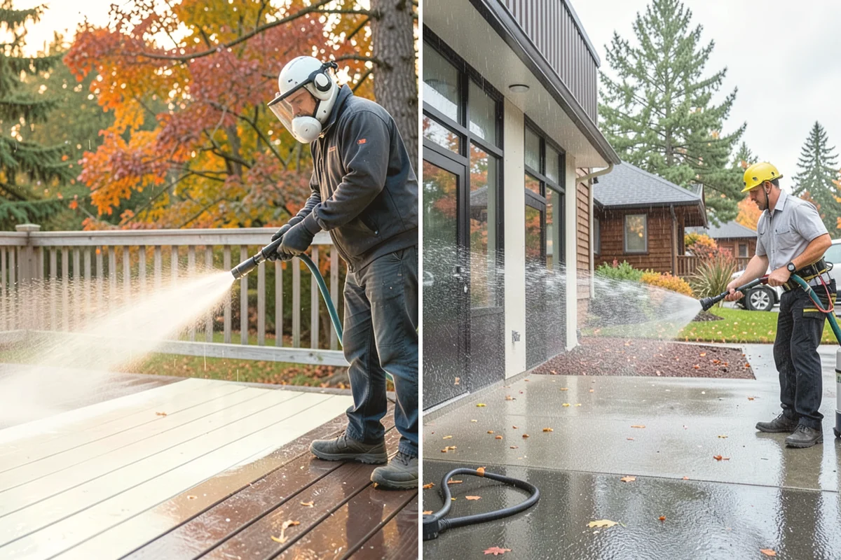 Basement Floor Cleaning in Lake Stevens, Snohomish County, WA - Assess drainage and remove stored items from the work zone