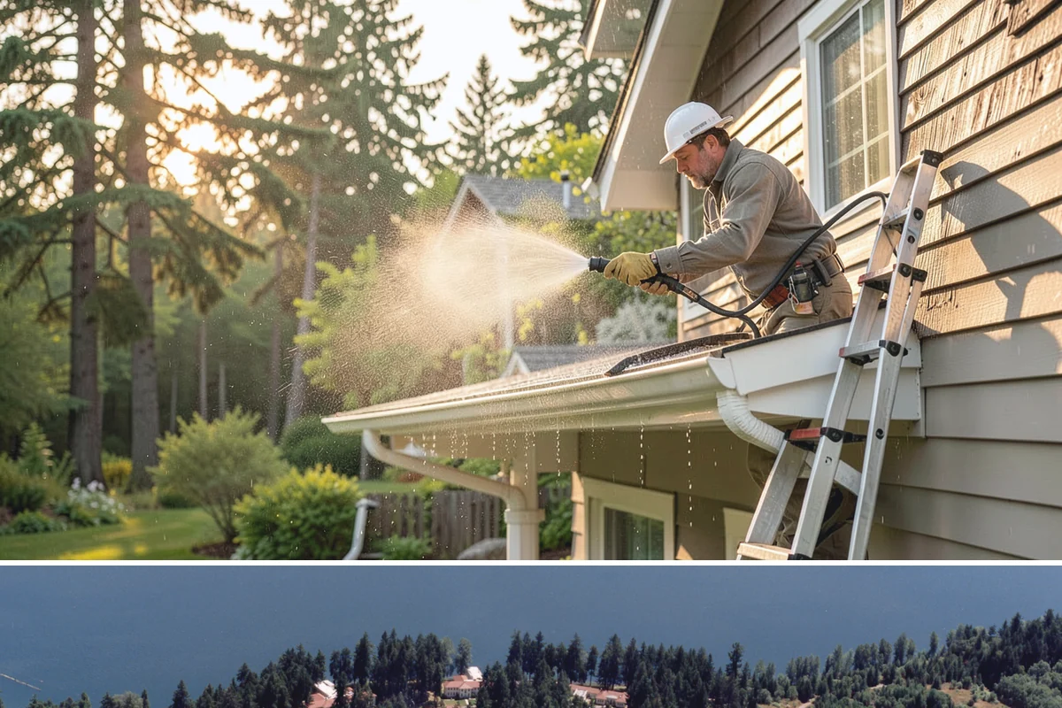 Basement Floor Cleaning in Lakewood, Pierce County, WA - Cleaning during the drier summer months lets the space ventilate and dry faster, which is important for below-grade concrete...