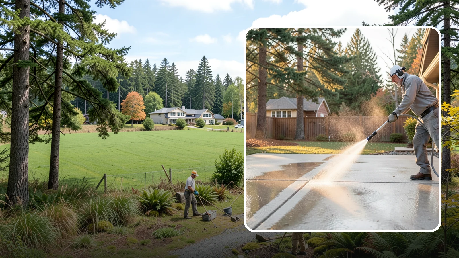Basement Floor Cleaning in Lyman, Skagit County, WA - Clean and deodorize damp basement concrete to control the musty buildup common in Washington's wet climate.