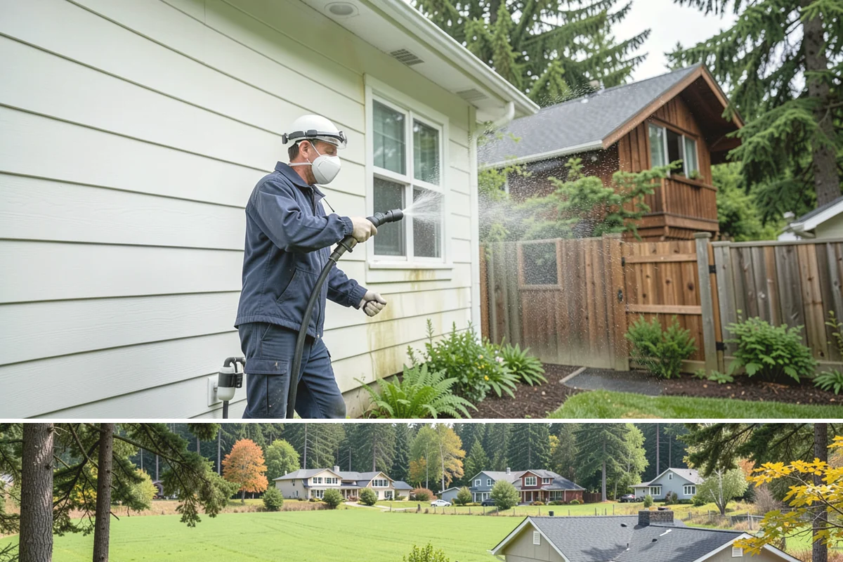 Basement Floor Cleaning in Lyman, Skagit County, WA - Cleaning during the drier summer months lets the space ventilate and dry faster, which is important for below-grade concrete...