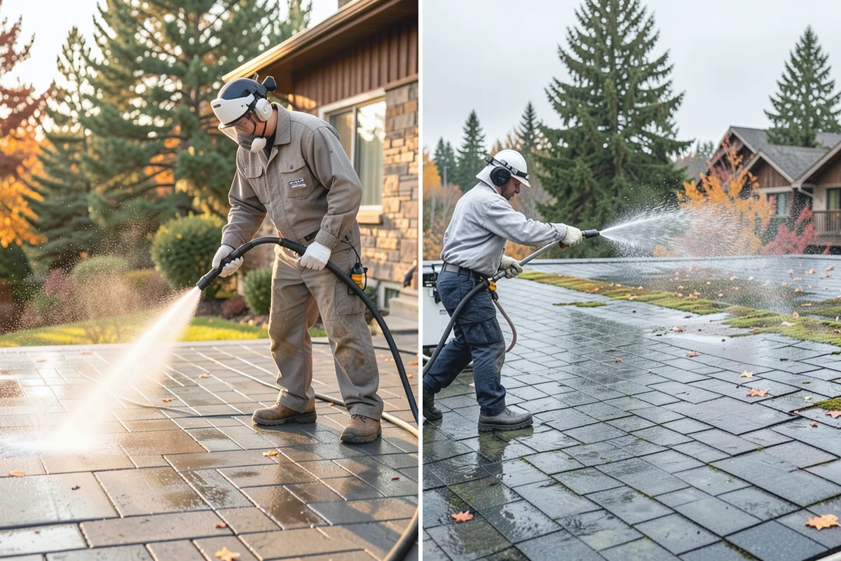 Basement Floor Cleaning in Marysville, Snohomish County, WA - Assess drainage and remove stored items from the work zone