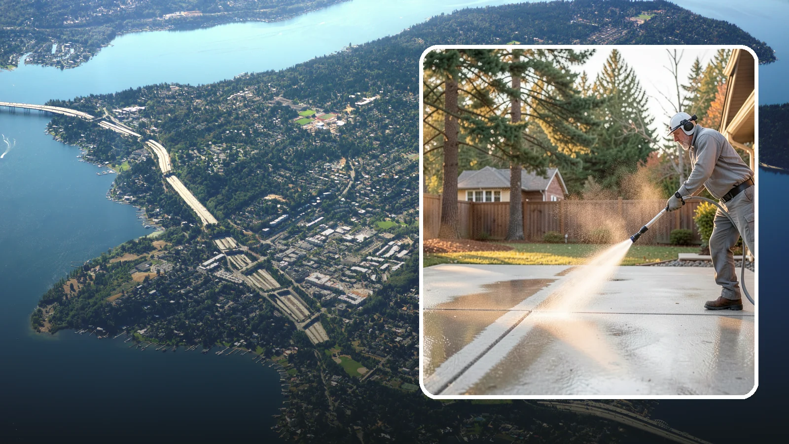 Basement Floor Cleaning in Mercer Island, King County, WA - Clean and deodorize damp basement concrete to control the musty buildup common in Washington's wet climate.