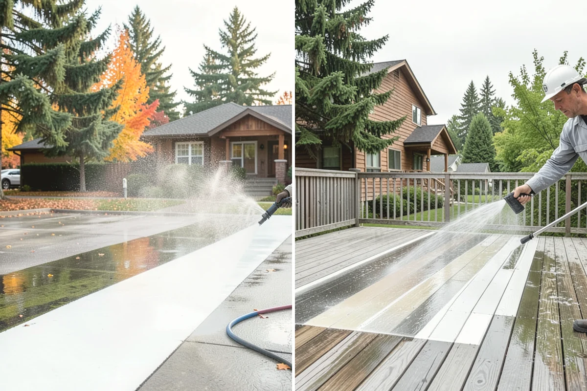 Basement Floor Cleaning in Mercer Island, King County, WA - Assess drainage and remove stored items from the work zone