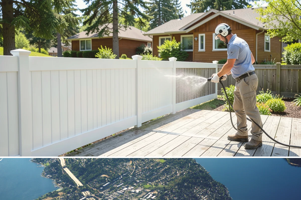 Basement Floor Cleaning in Mercer Island, King County, WA - Cleaning during the drier summer months lets the space ventilate and dry faster, which is important for below-grade concrete...
